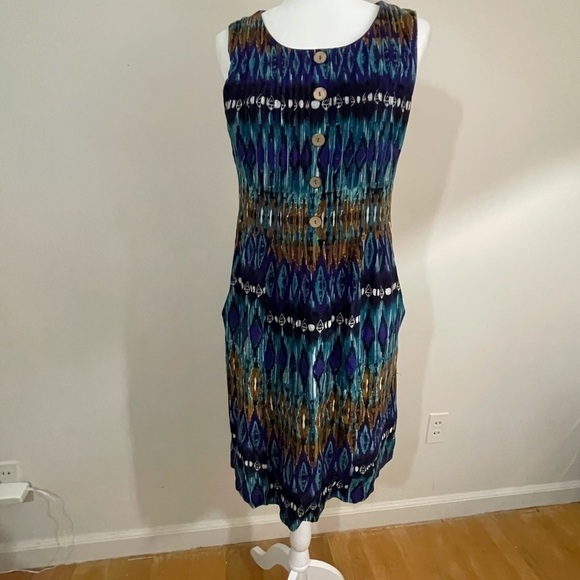 Dress barn sz 4 dress multi print abstract print - Picture 6 of 11